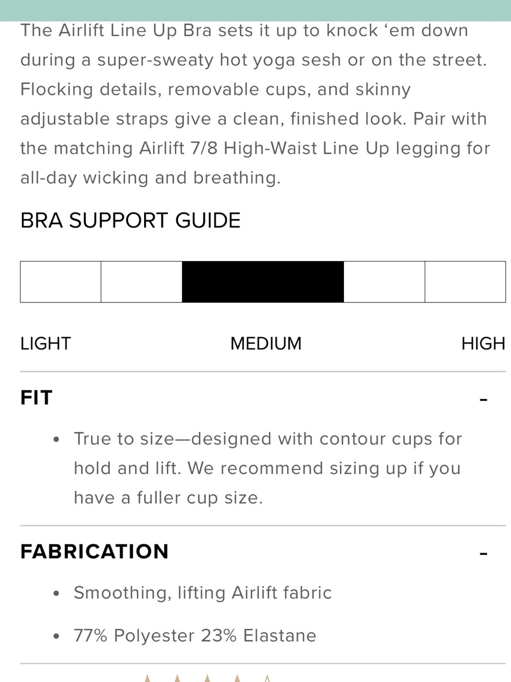 $98 ALO Yoga Airlift Lineup Bra in Black Size M - NWOT - Picture 5 of 6